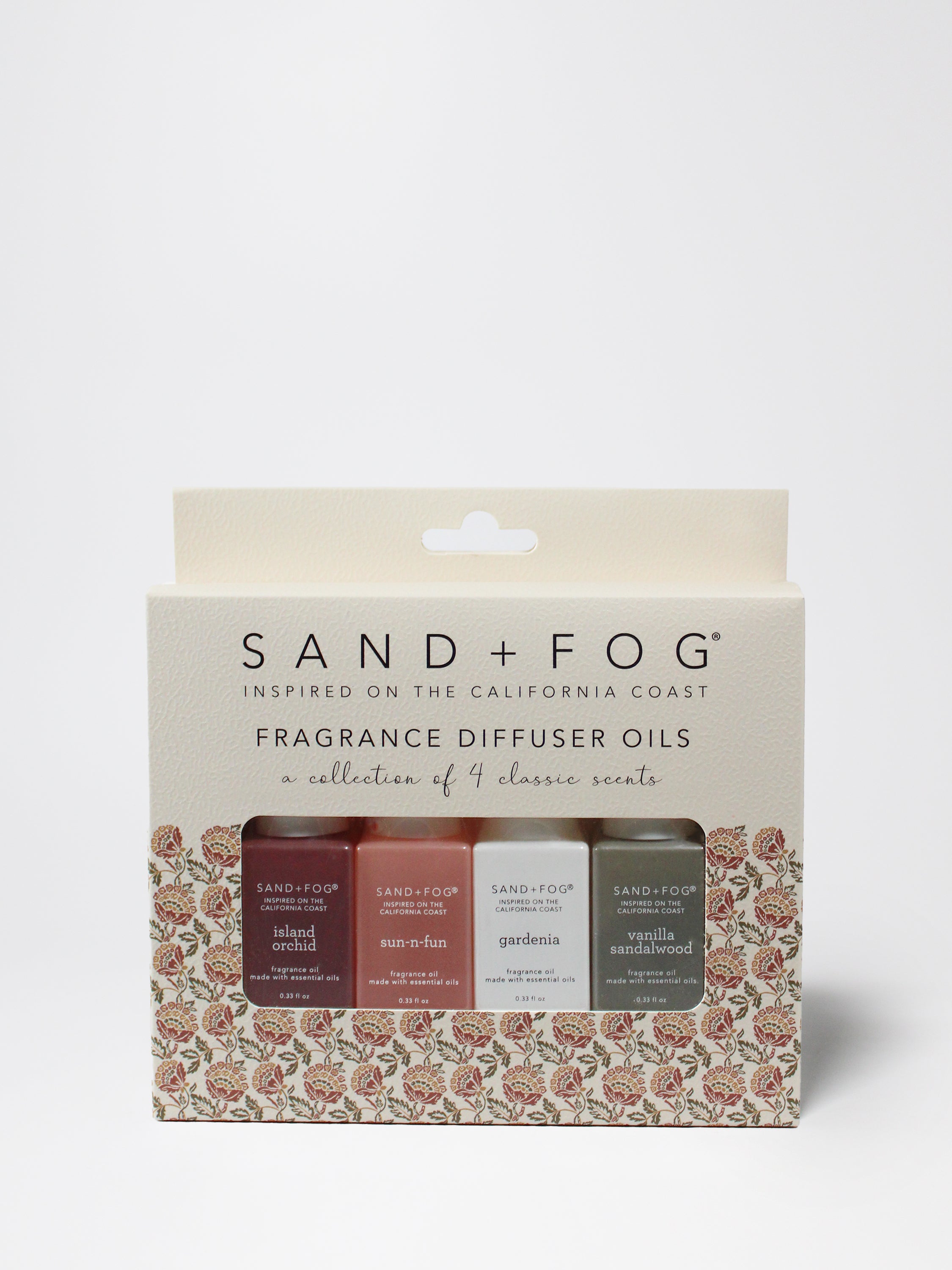 4 Pack Fragrance Diffuser Oils – Sand + Fog