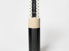 Teakwood reed diffuser bottle, 100 ml, black cylinder with light wood cap