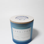 California Beach House 21 oz candle with a lid