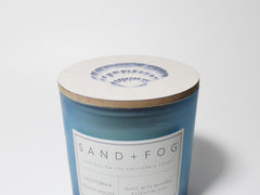 California Beach House 21 oz candle with a lid